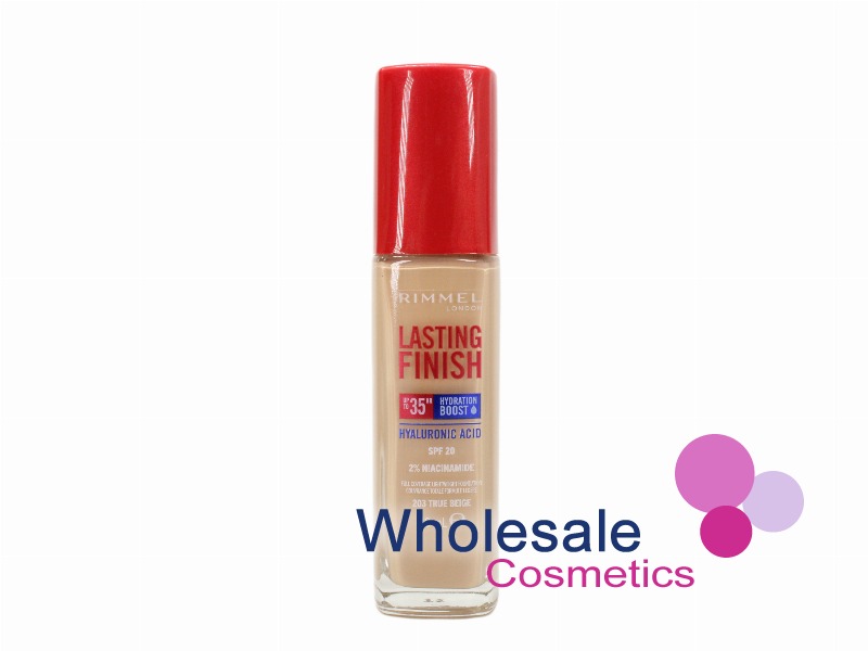 6 x Rimmel Lasting Finish 35Hr Foundation With Hydration Boost - 203 TRUE BEIGE